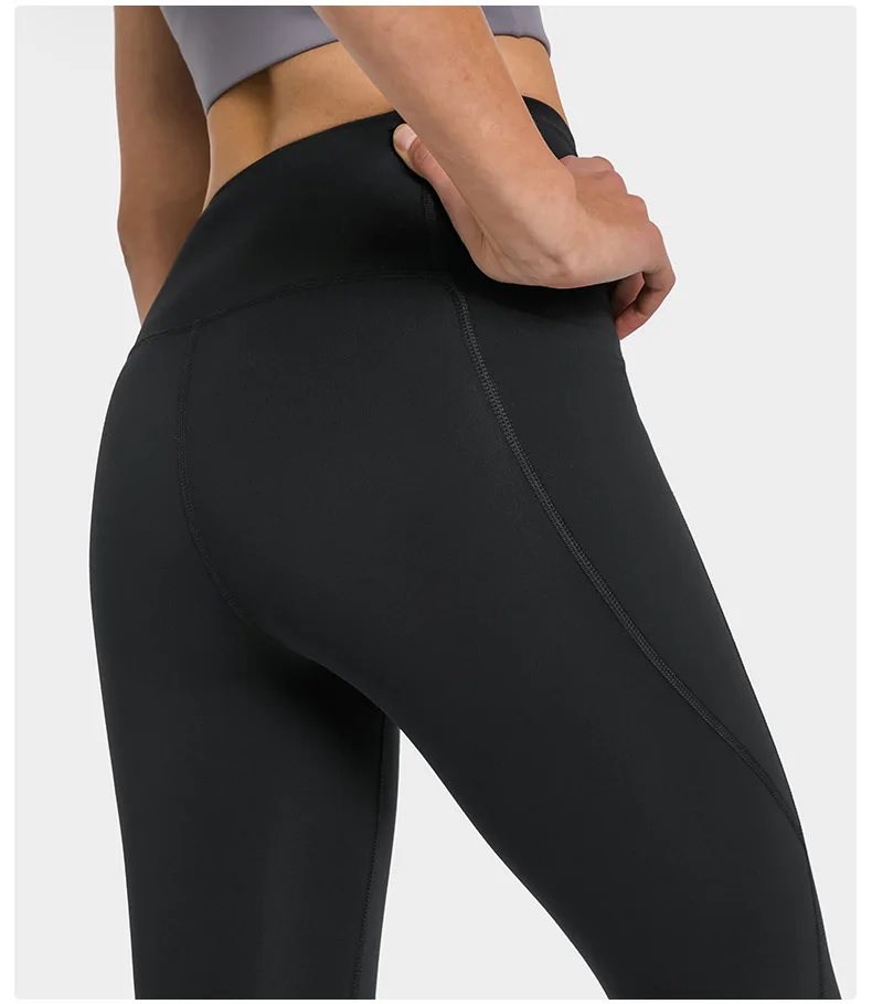 Luluwomen's Pants Gym Leggings Sportswear Yoga Wear Sport Fitness High Waist Outdoor Jogging Workout Pocket Womans Clothing 5