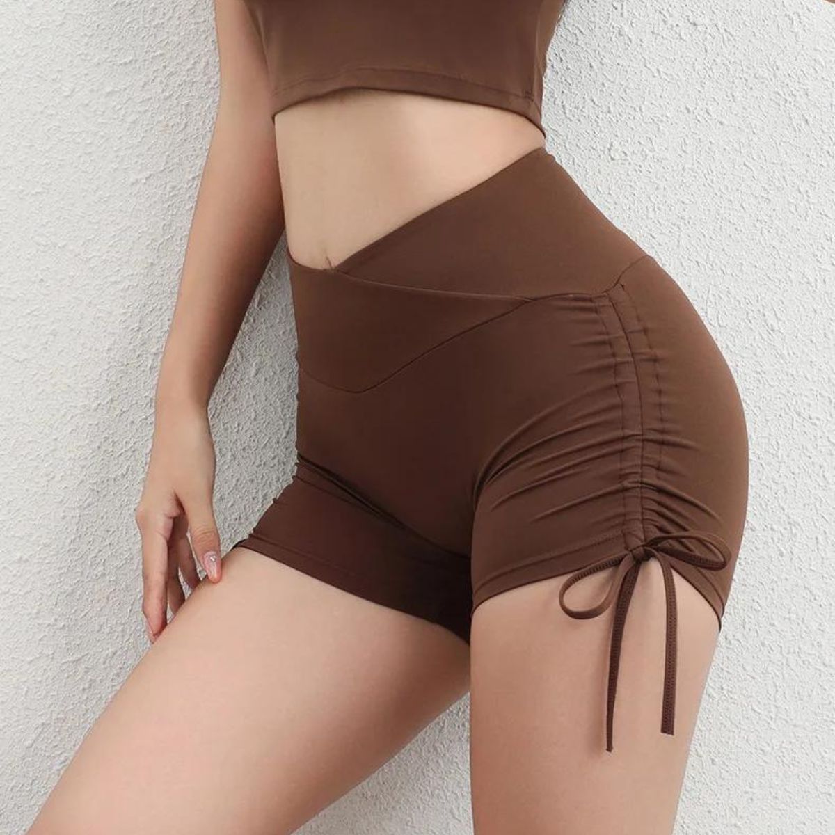 Women's Drawstring High Waist Shorts - Image 4
