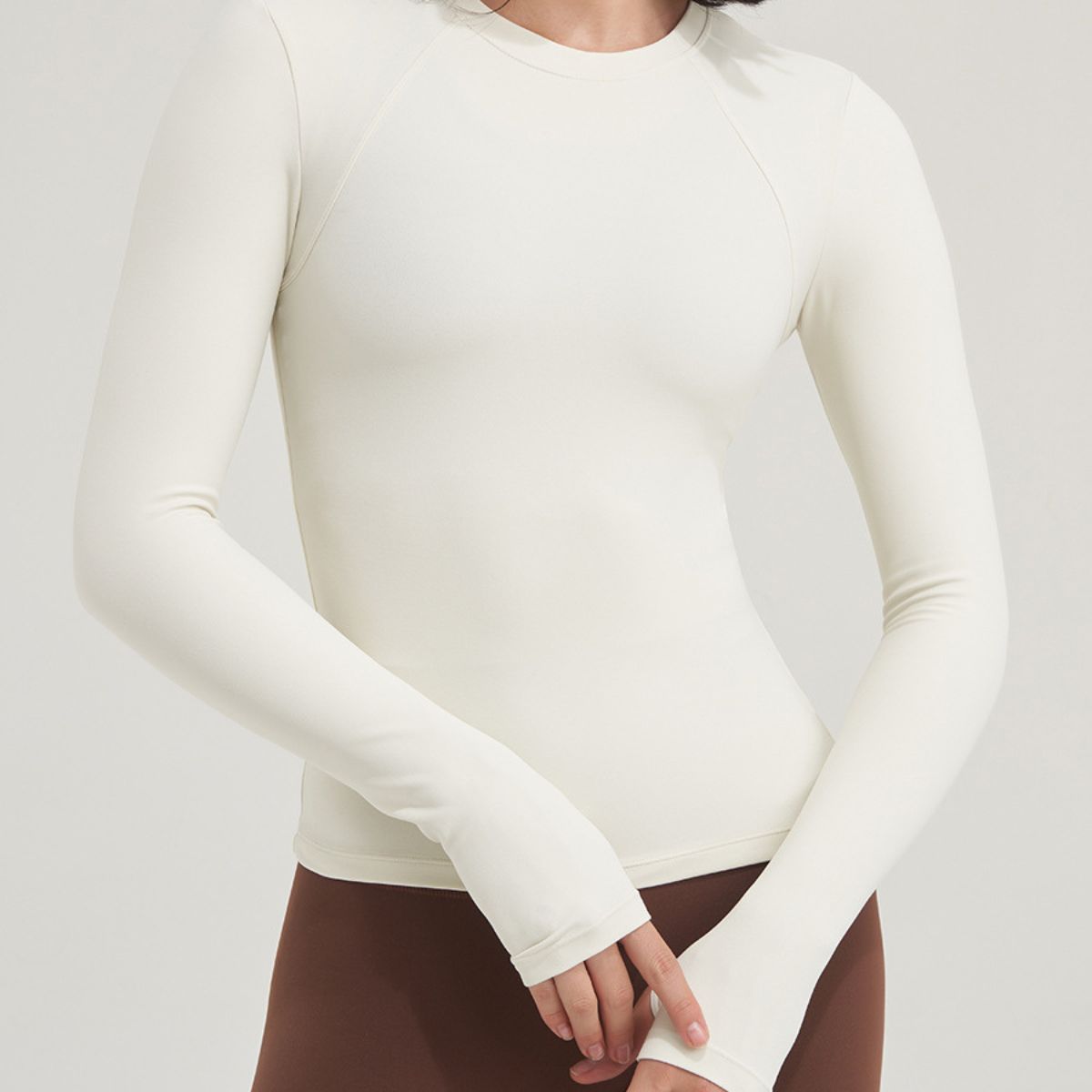 Yoga Women Quick Dry Long Sleeve Top Autumn And Winter Wear Fitness Running Sports Pilates - Image 2
